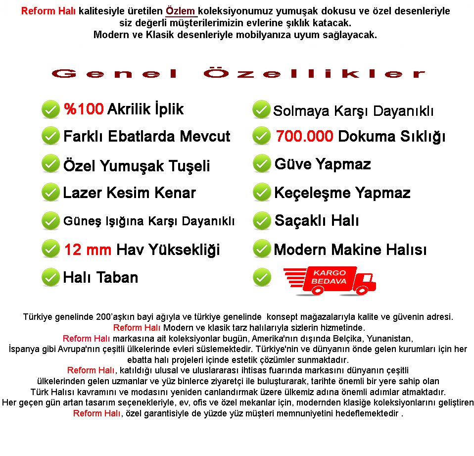 mor makine halısı