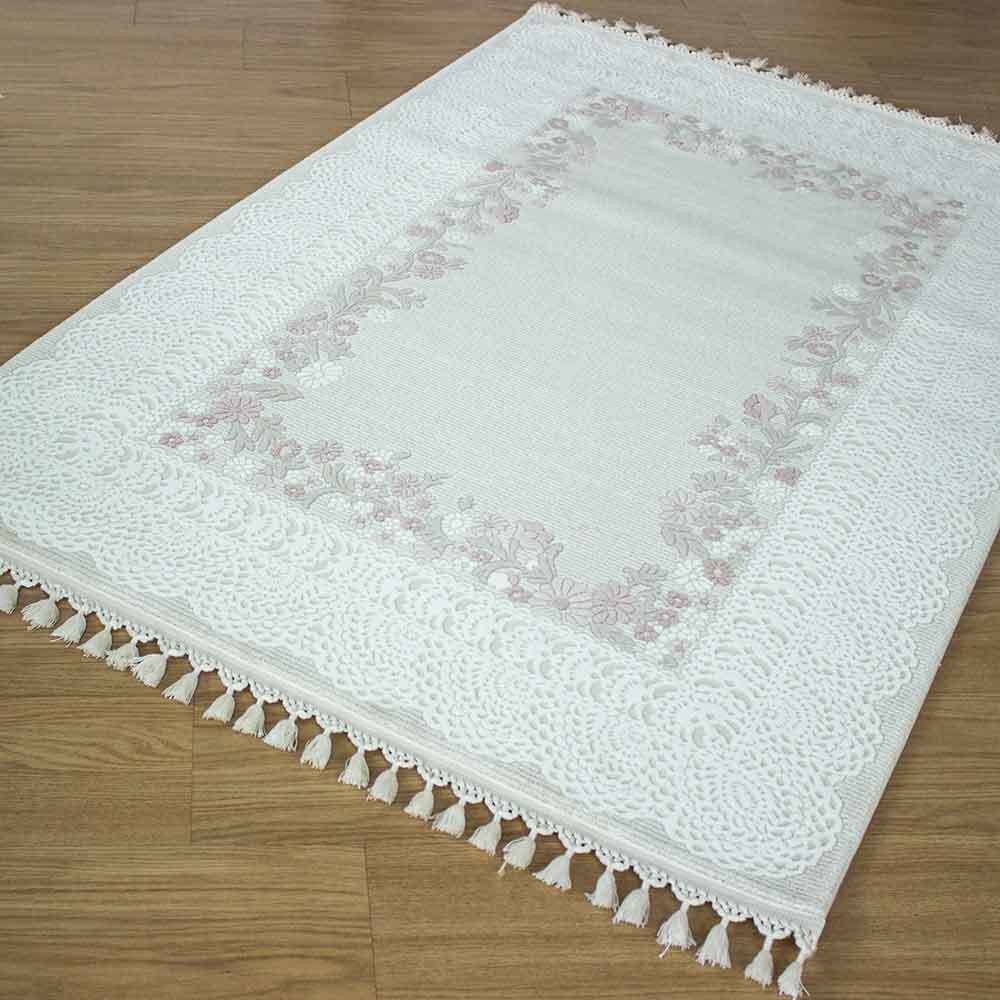 Doku Koleksiyonu 2503 Krem Halı 100 X 300