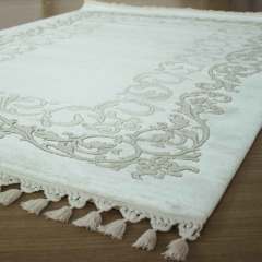 Doku Koleksiyonu 2509 Beyaz Halı 120 X 180