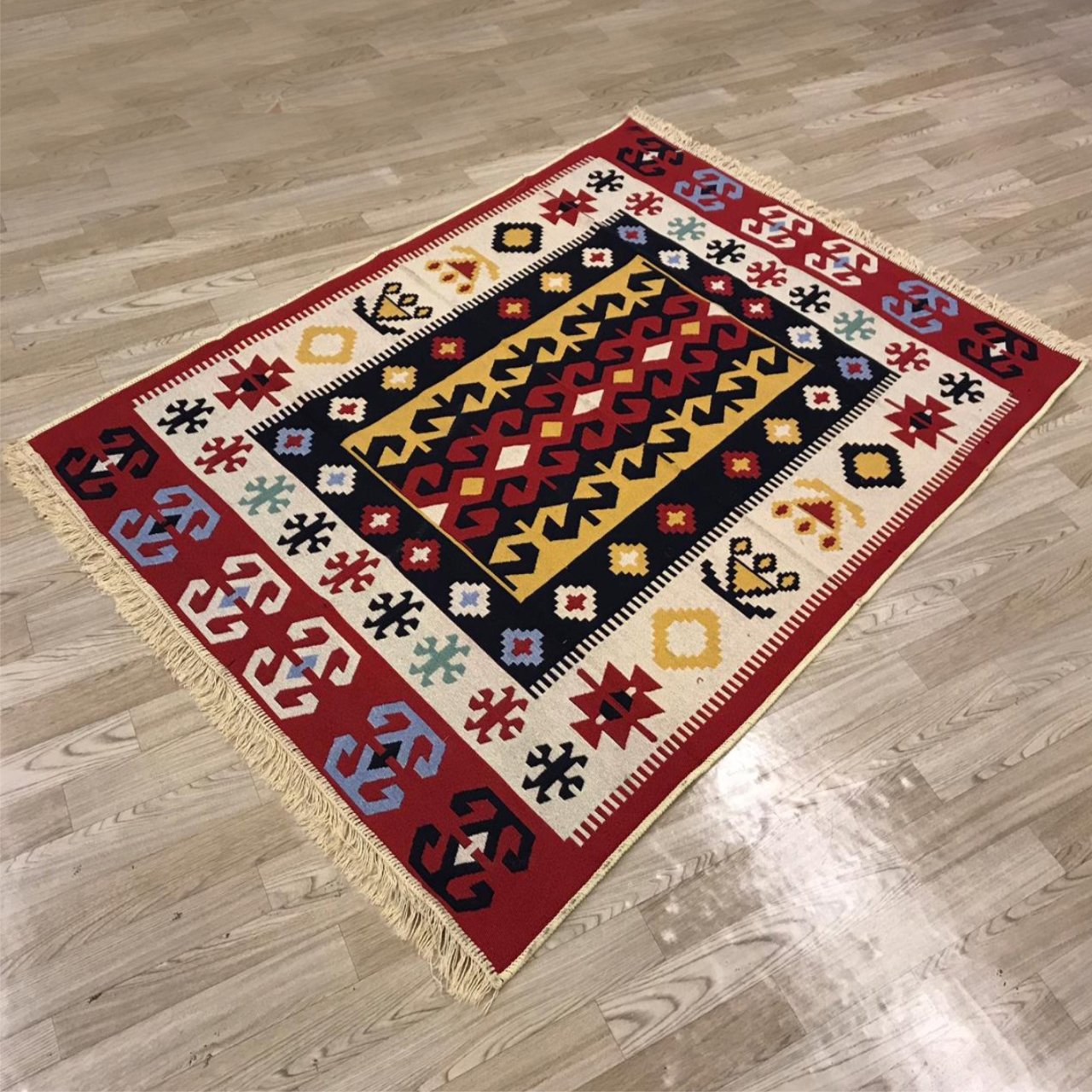 Efes Çift Taraflı Renkli Kilim 06 120 X 180
