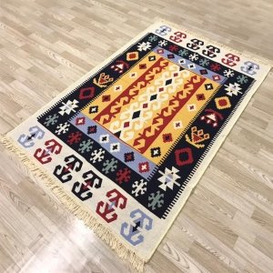 Efes Çift Taraflı Renkli Kilim 07 120 X 180