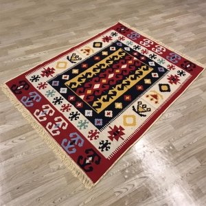 Efes Çift Taraflı Renkli Kilim 07 120 X 180