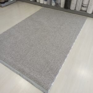 Petek Koleksiyonu Gri Kesme Halı 0043c