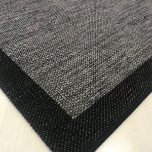 Jüt Sisal Gri Siyah Makine Halısı 9714 120 X 120 - YUVARLAK