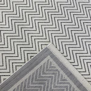 Jüt Sisal Gri Beyaz Makine Halısı 9718 160 X 160 - YUVARLAK