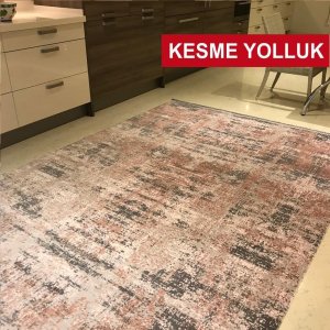 İmaj Kesme Yolluk 1812 Gri/Pudra Makinede Yıkanabilir İnce Makine Halısı